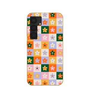 Honey Flower Tiles Samsung Galaxy S25 Case Car Accessory