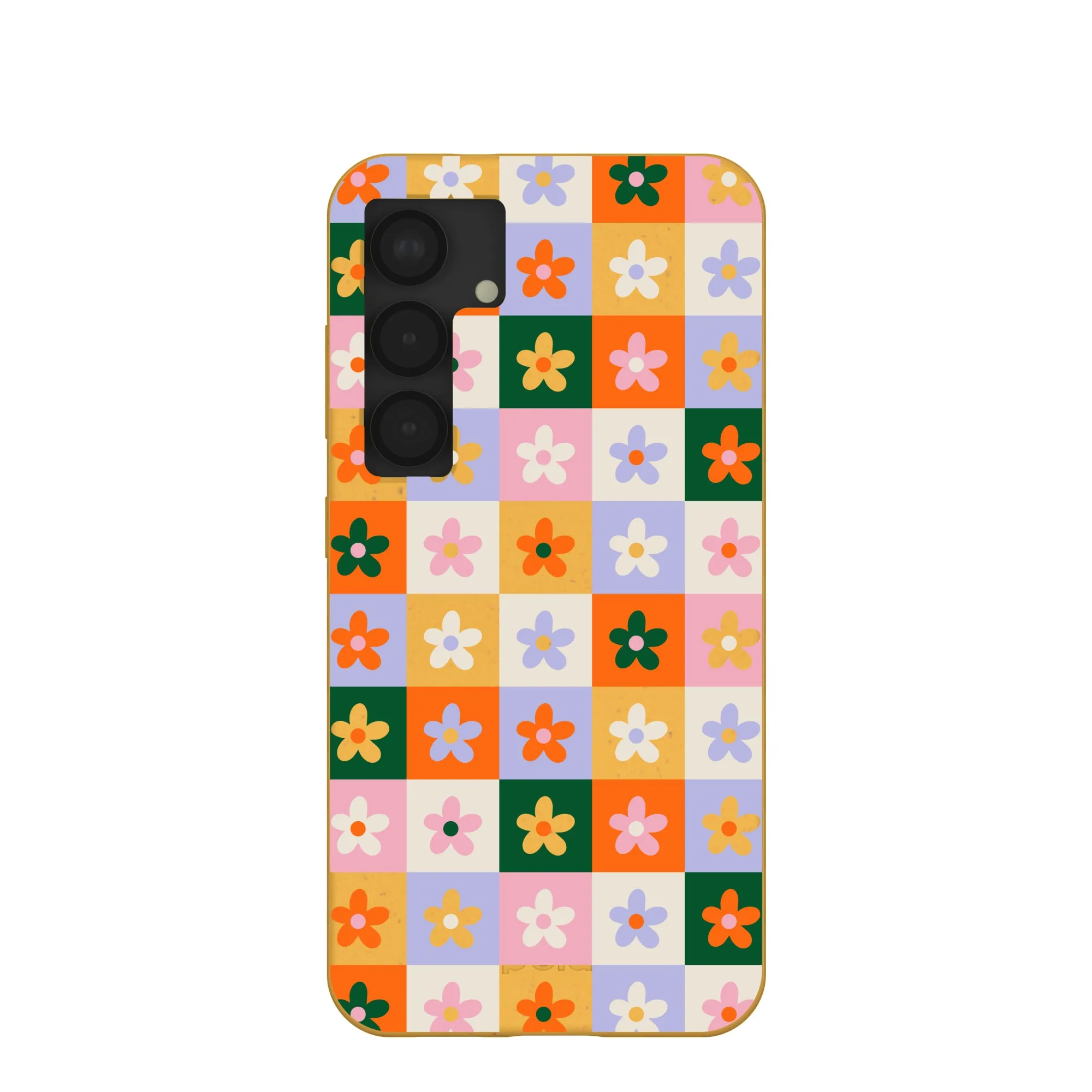 Honey Flower Tiles Samsung Galaxy S25 Case Car Accessory