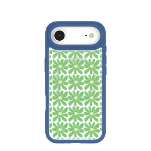 Transparent Shell Smooth Look Texture Clear Flower Child iPhone Air Case With True Blue Ridge (MagSafe included)
