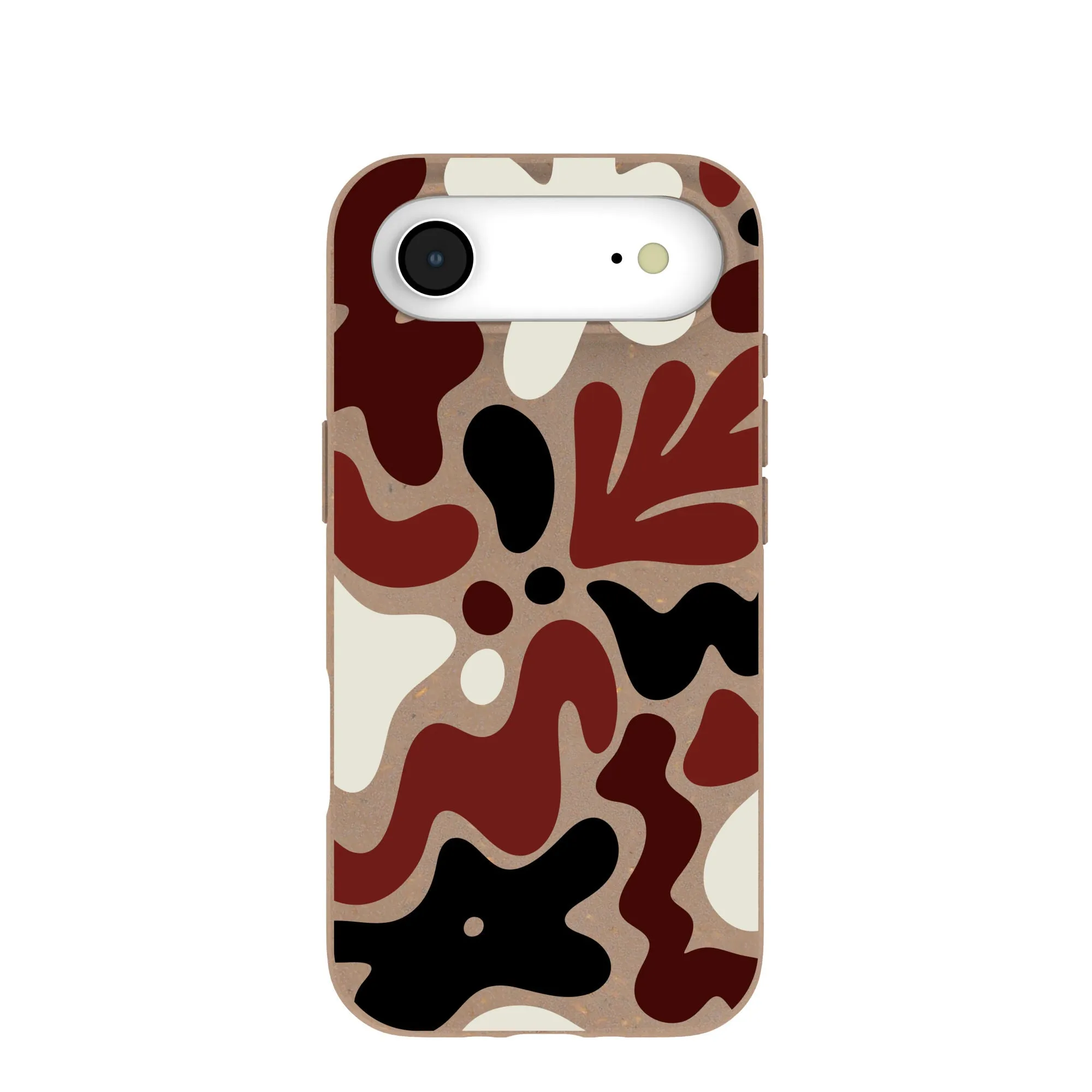 Shock Layer Chocolate Brown Earthy Curves iPhone Air Case