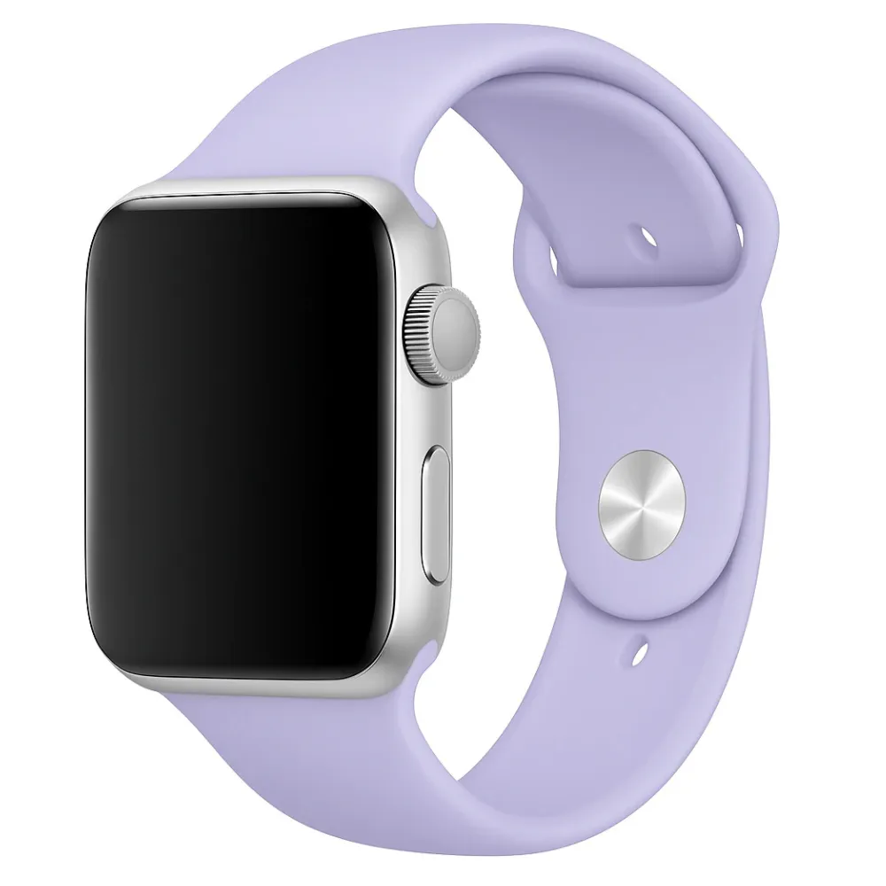 Secure fit Breathable Comfort Apple Watch Silicone Strap (Lilac)