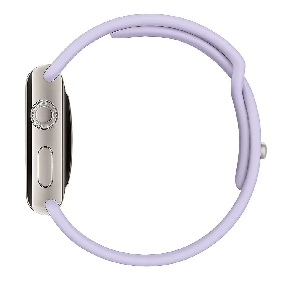 Classic Finish Apple Watch Silicone Strap (Lilac)
