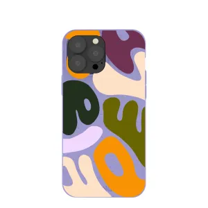 Lavender Alphabet Soup iPhone 13 Pro Max Case Luxury Style