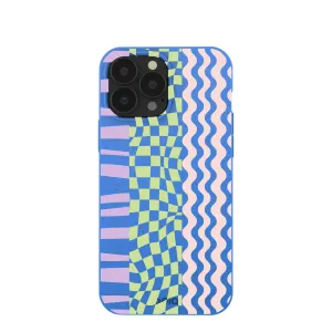 Electric Blue Mixed Up iPhone 13 Pro Max Case Modern Form
