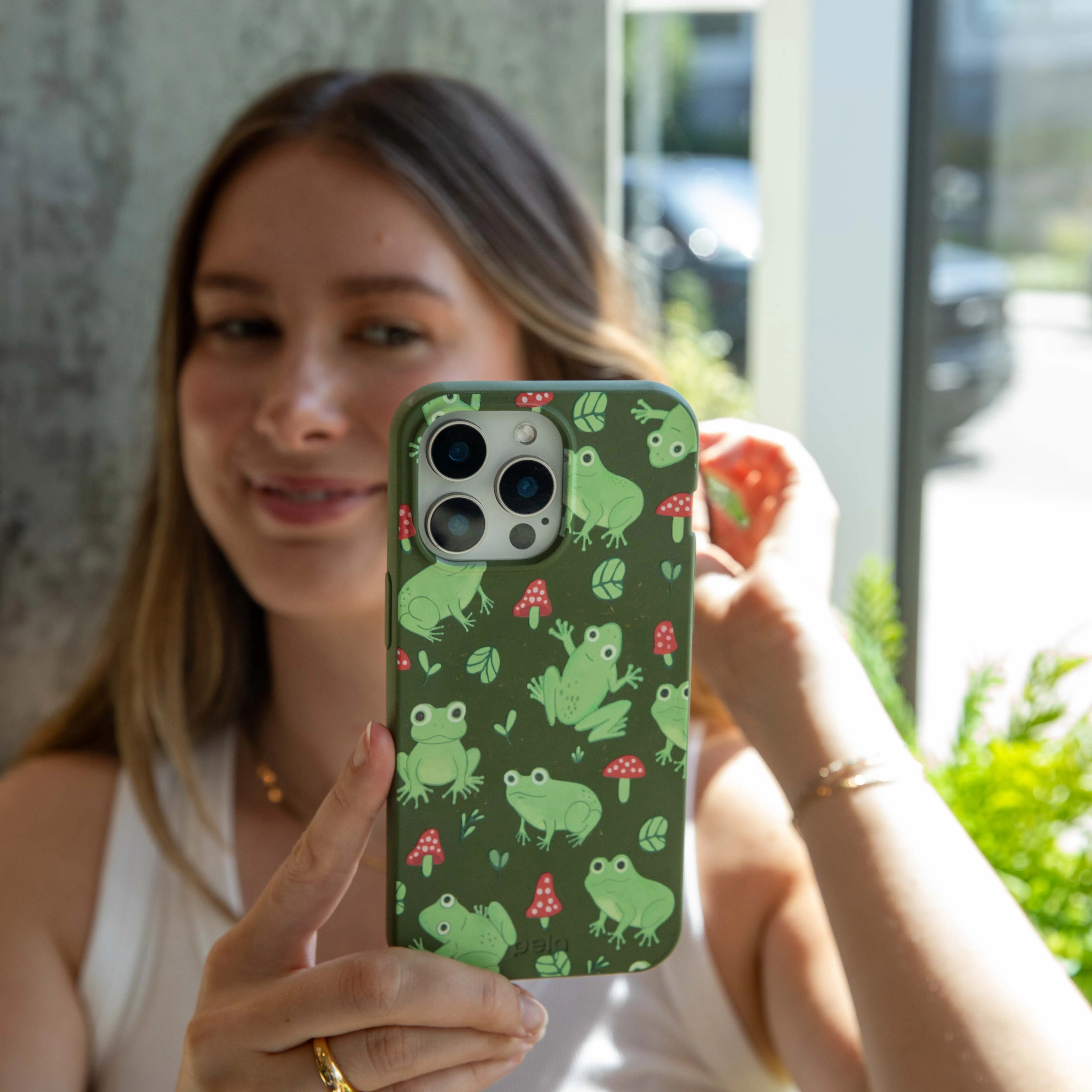 Forest Floor Frog Folk iPhone Air Case Matte Pattern Design Durable Grip