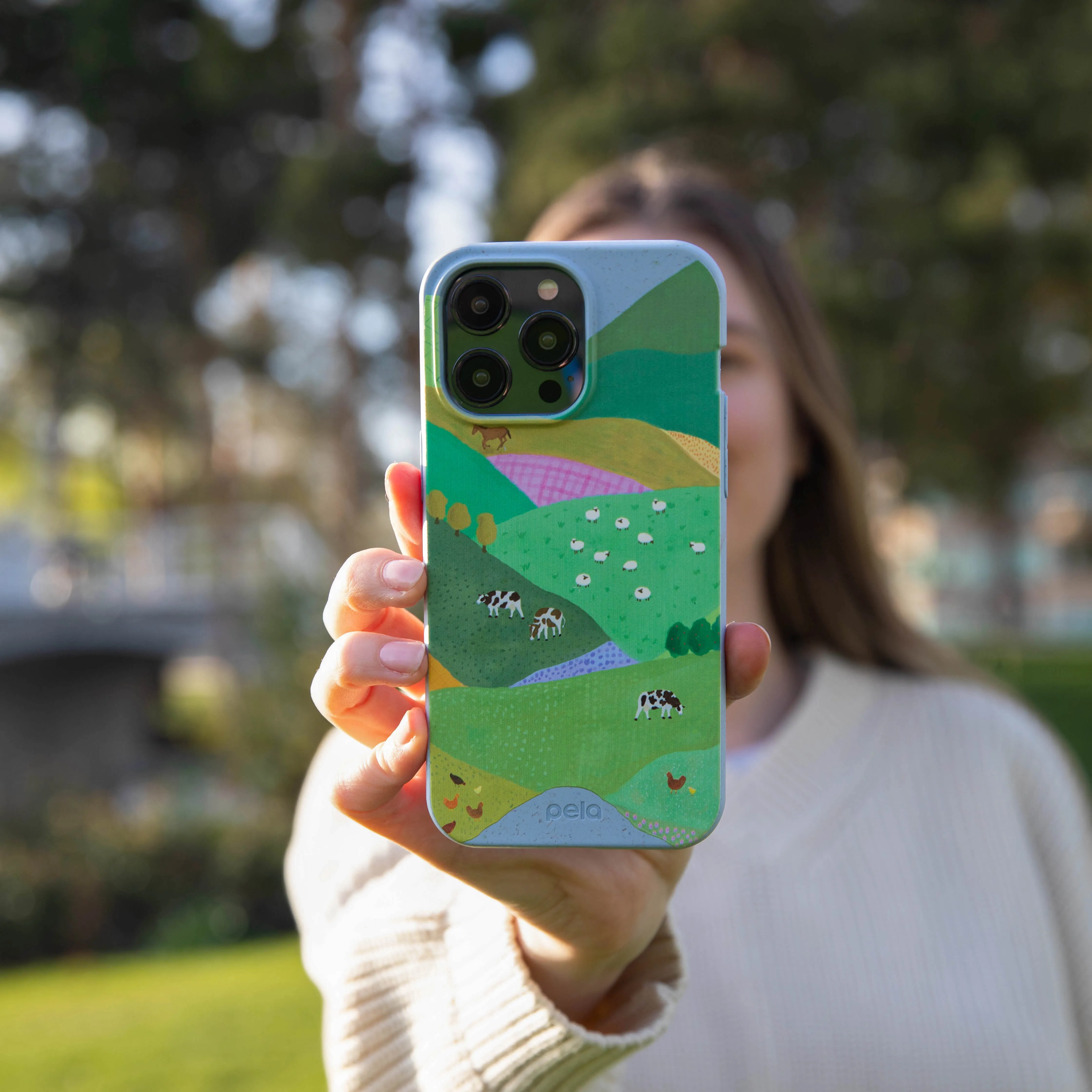 Colorful Finish Durable Texture Build Powder Blue Farm Tales iPhone Air Case