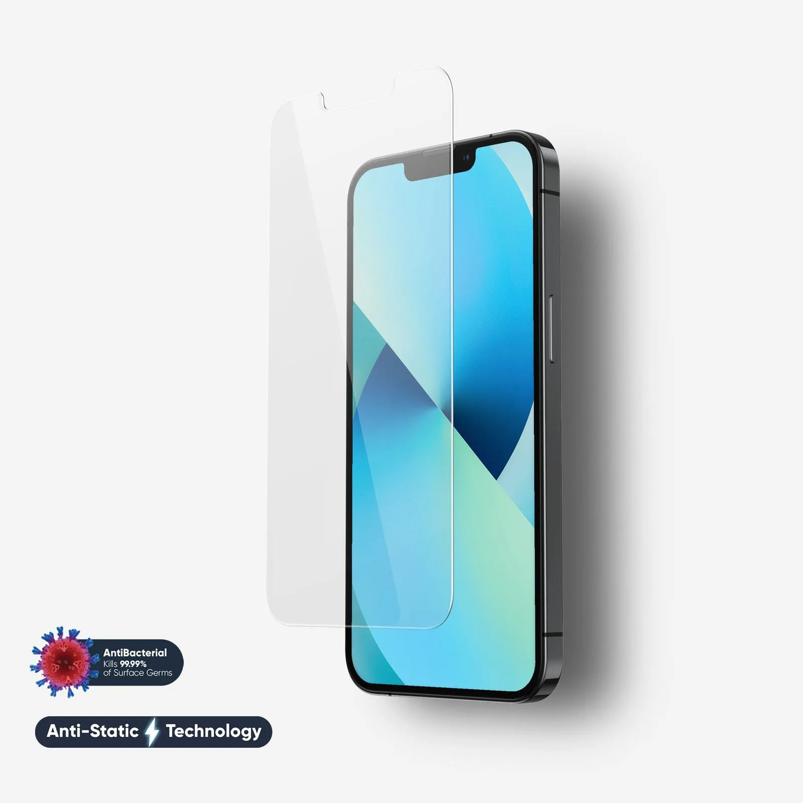 Screen Armor Pro Ultra Max NanoArmour for iPhone 13 Pro Screen Protector Antimicrobial Anti-Dust