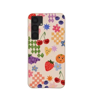 Seashell Pencil Doodles Samsung Galaxy S25 (Plus) Case Minimal Look Soft coating