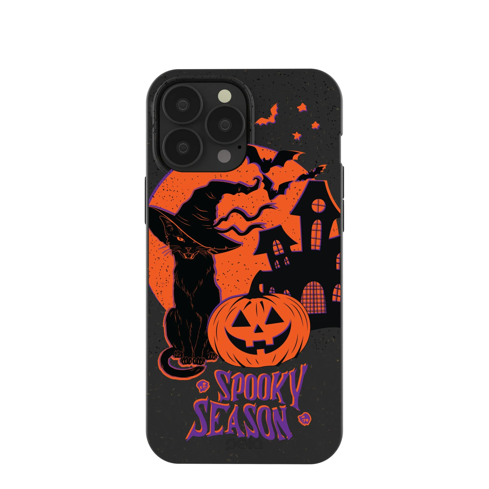 Modern Grip Design Black Spooky Szn iPhone 13 Pro Max Case