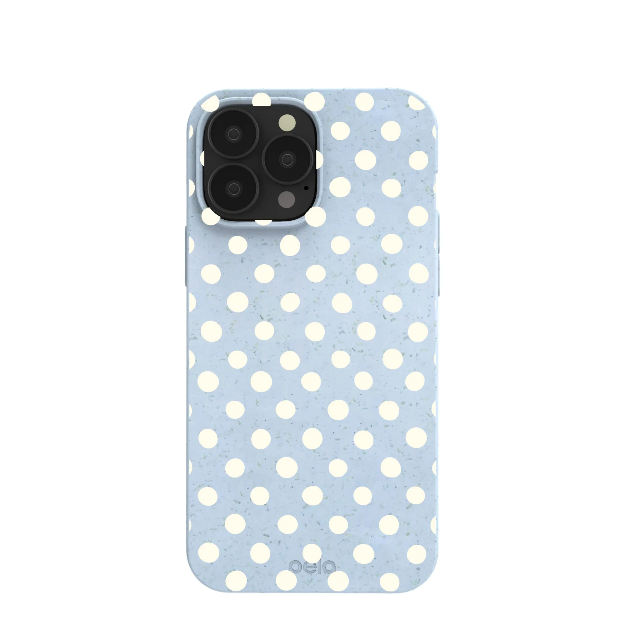 Powder Blue Indigo Dots iPhone 13 Pro Max Case Long Lasting Compact Protection