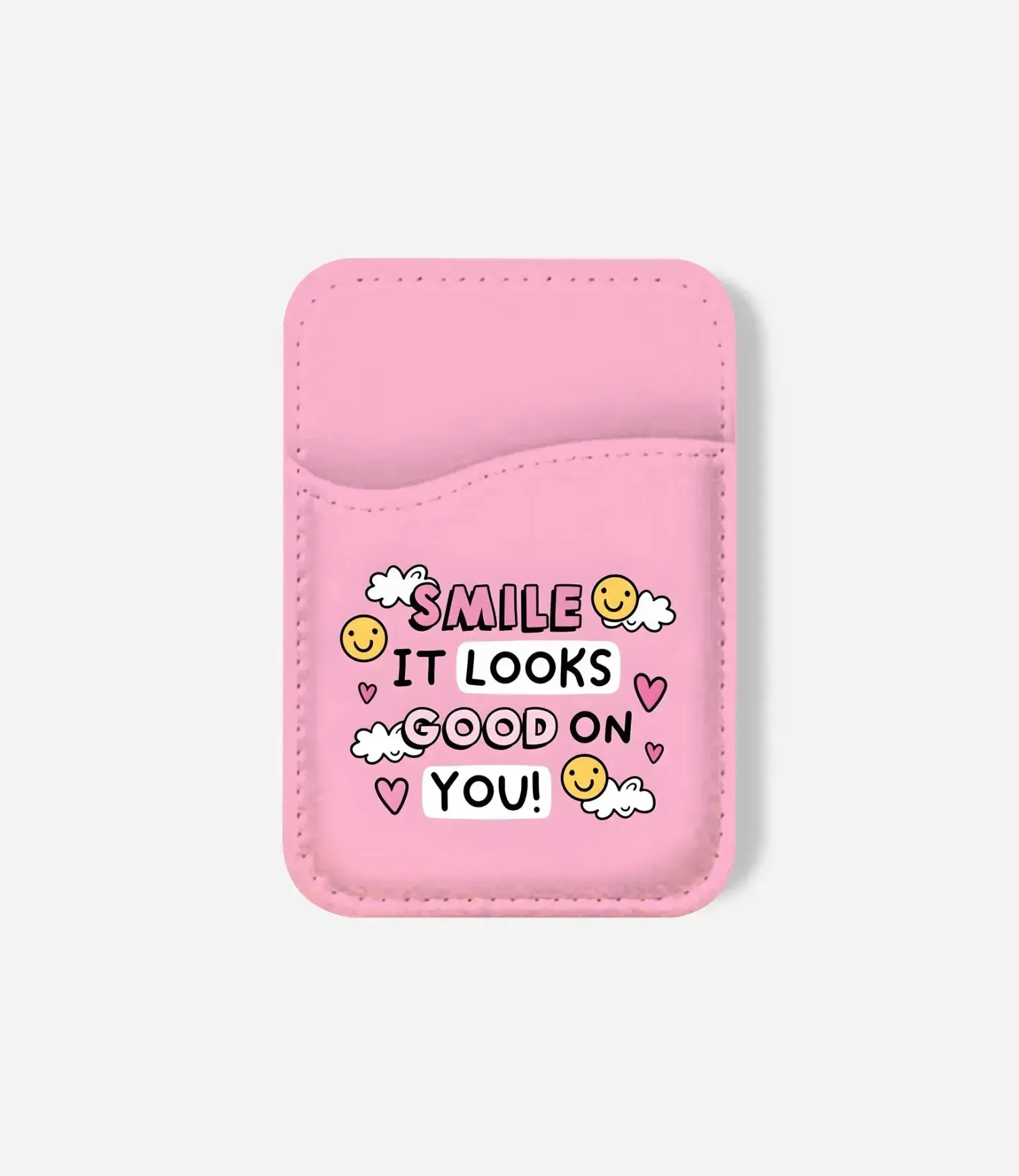 Smile Looks Good On You Phone Wallet Smooth Finish