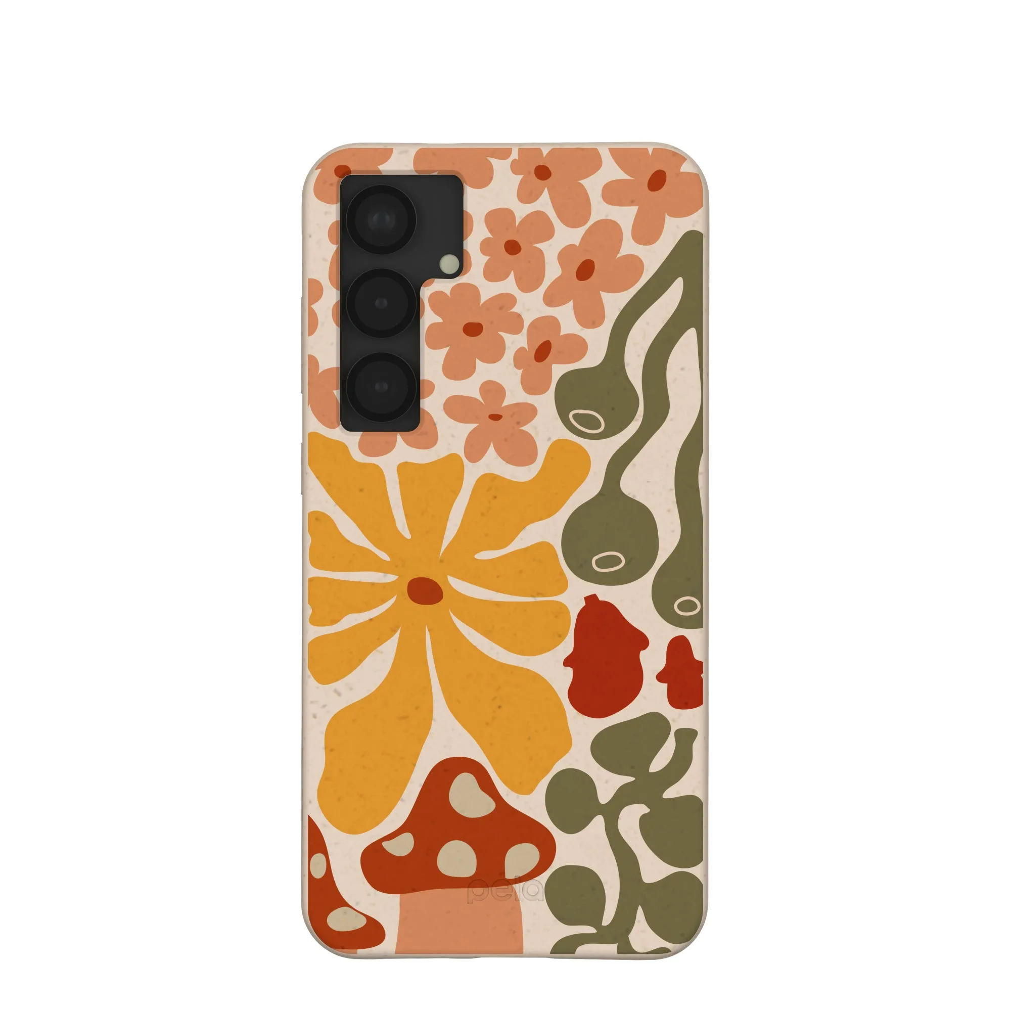 Seashell Fall Flourish Samsung Galaxy S25 (Plus) Case Clear Pattern Soft Layered Design