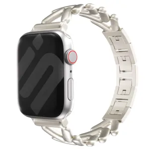 Stylish Look Apple Watch Steel Strap V-Type (Starlight)