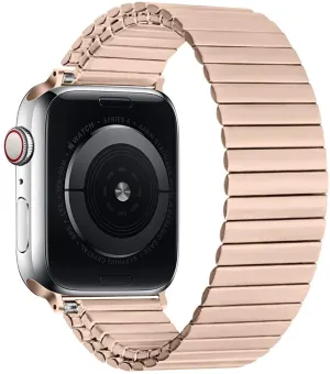 Rugged Function Apple Watch Elastic Steel Strap (Rose Gold)