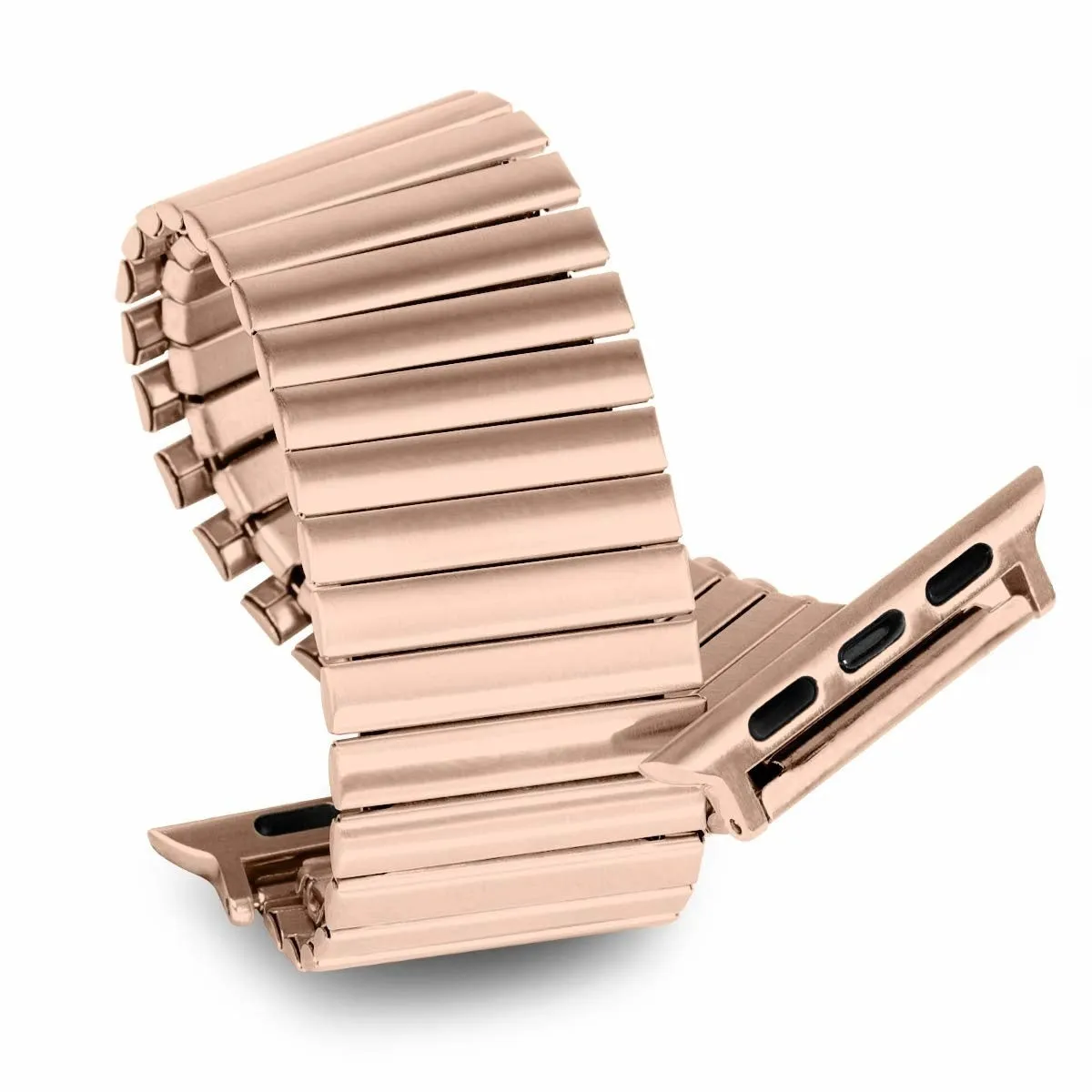 Fashion Appeal Apple Watch Elastic Steel Strap (Rose Gold)