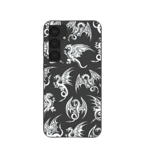 Black Mythical Dragons Samsung Galaxy S25 (Plus) Case Outdoor Protection
