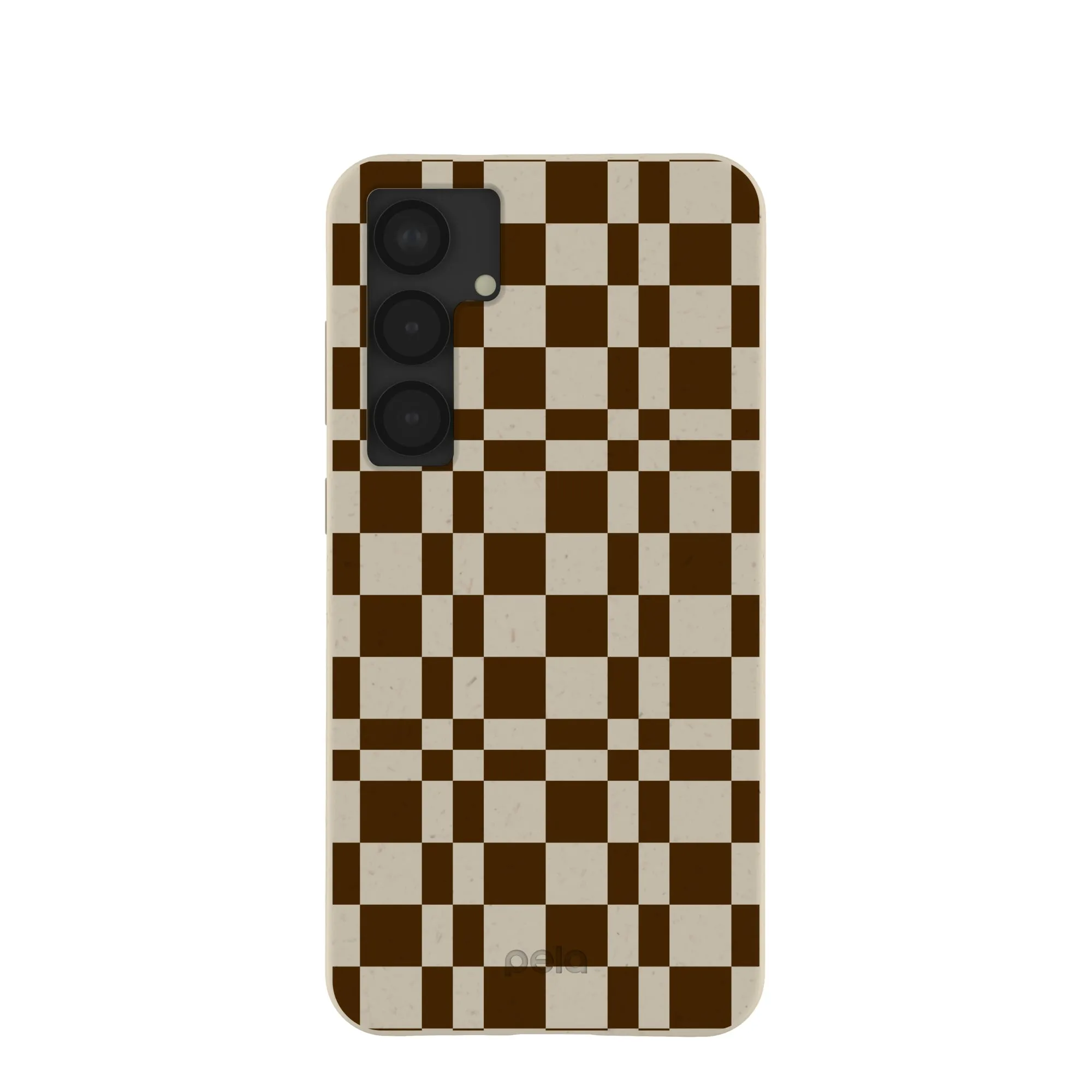 London Fog Chestnut Checkers Samsung Galaxy S25 (Plus) Case Premium Touch TPU Material