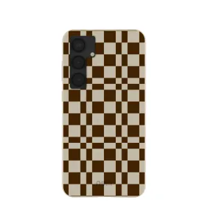 London Fog Chestnut Checkers Samsung Galaxy S25 (Plus) Case Premium Touch TPU Material