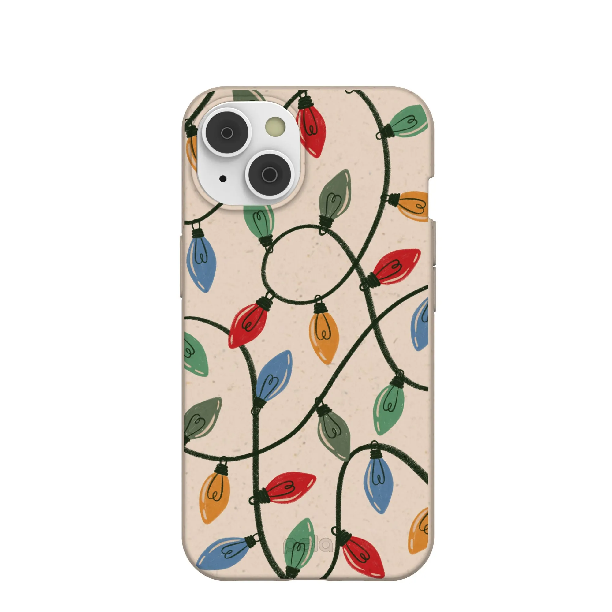 Soft Touch Seashell Holiday Lights iPhone 14/16e Case