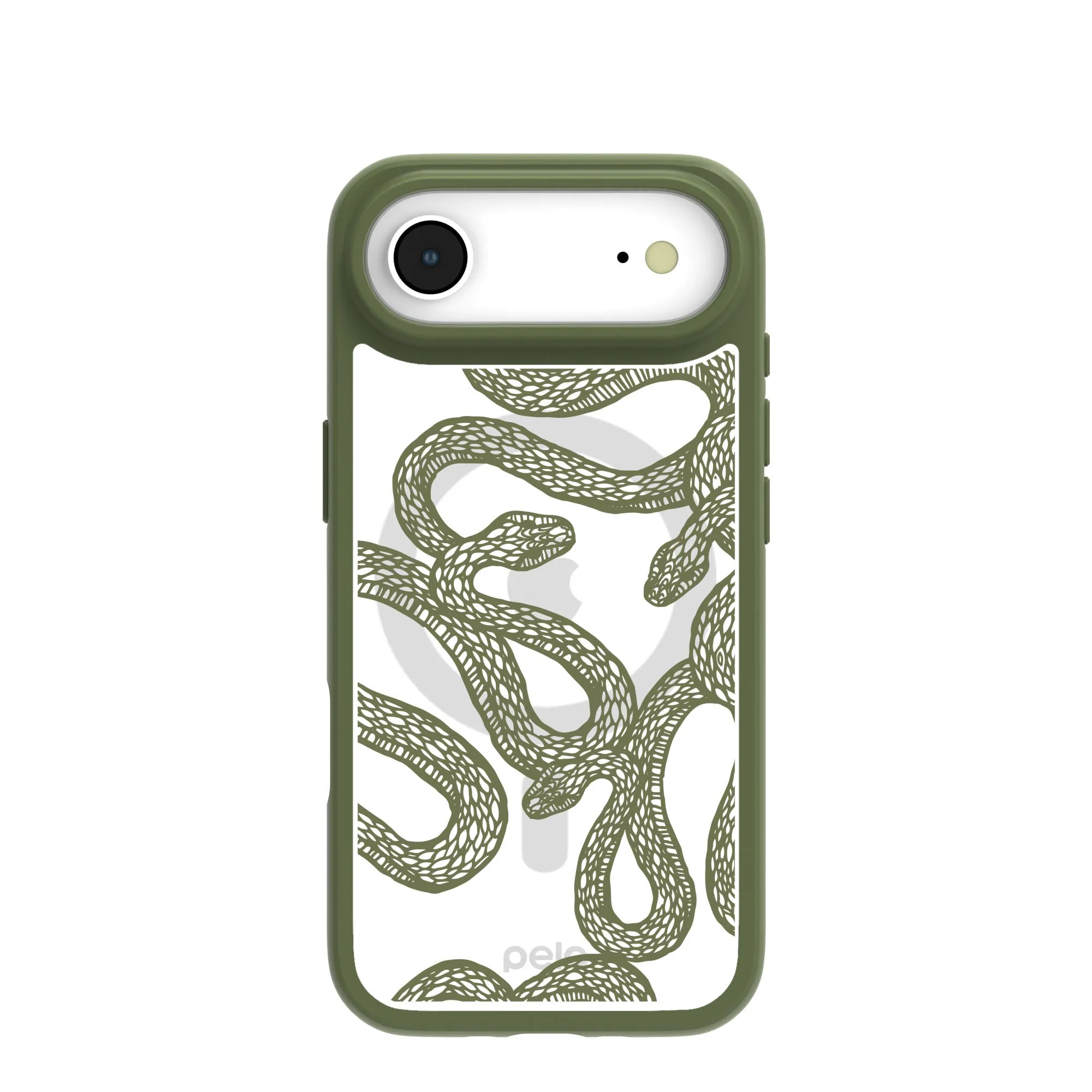 Clear Serpent Sketch iPhone Air Case With Forest Floor Ridge (MagSafe included) Protective Layering