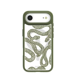 Clear Serpent Sketch iPhone Air Case With Forest Floor Ridge (MagSafe included) Protective Layering