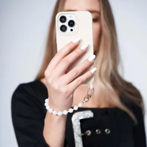 Slide Buckle Berry Wristlet Ivory