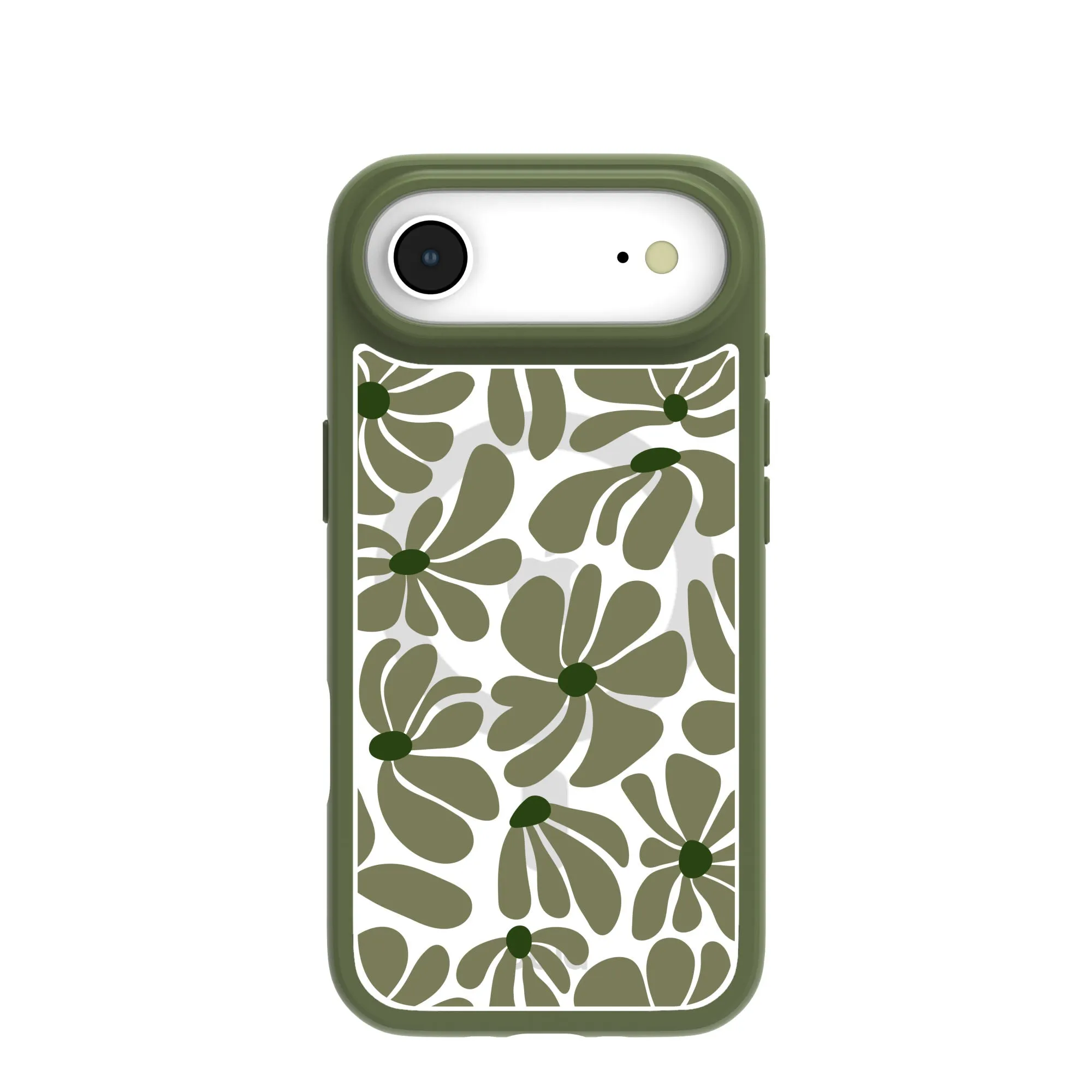 Clear Funky Flora iPhone Air Case With Forest Floor Ridge (MagSafe included) Luxury Accent