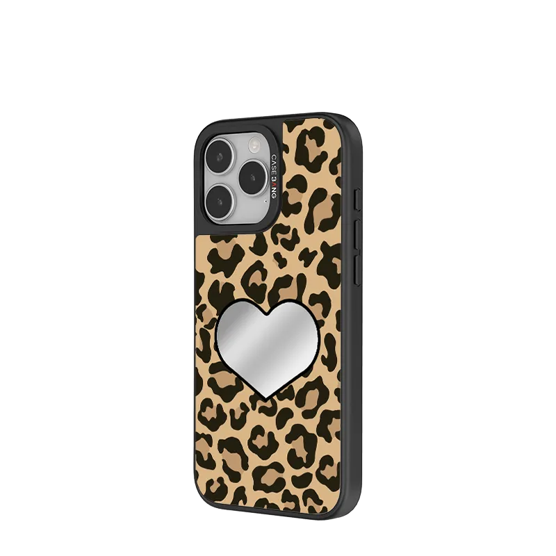 Soft Edging Modern Style Heart Leopard Print Unijoy