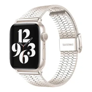 Apple Watch Fine Steel Strap (Starlight) Durable Finish adjustable length