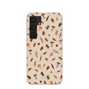Refined Texture Seashell Woodland Harvest Samsung Galaxy S25 Case