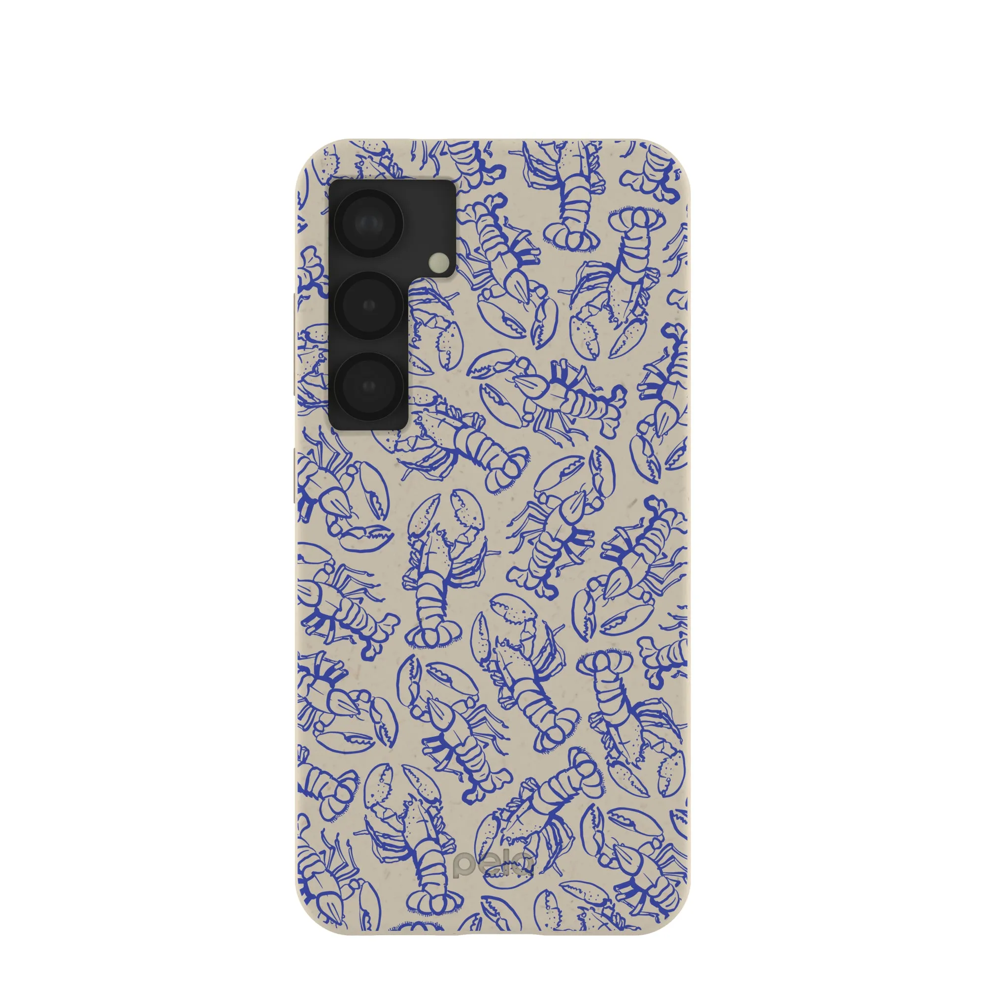 London Fog Blue Lobster Samsung Galaxy S25 Case Matte Feel Compact Frame