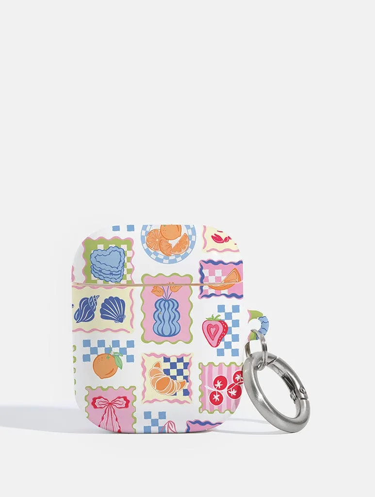 Patchwork Picnic AirPods Case fashion gradient airpods case