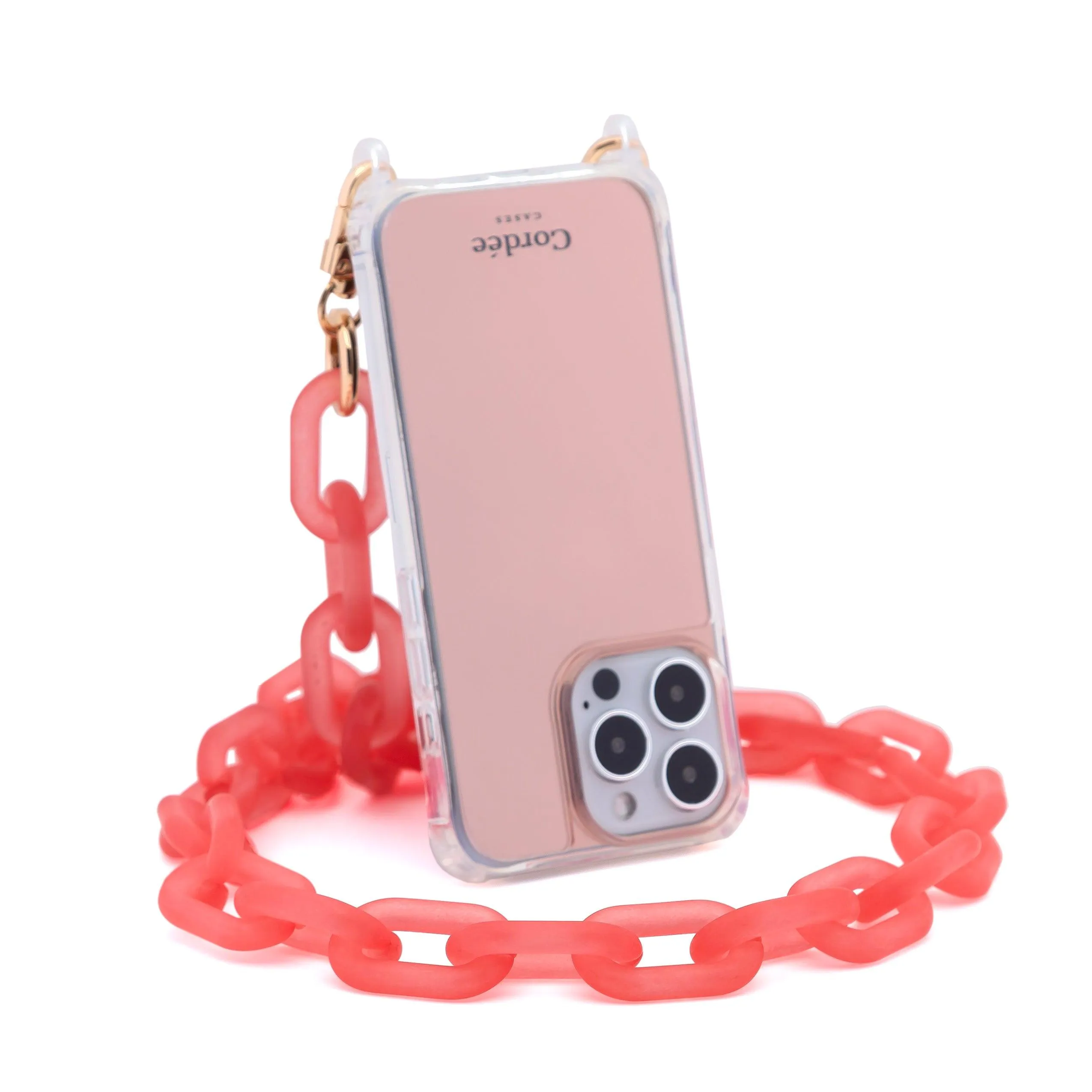Icy Phone Chain Coral Pink Event Accessory