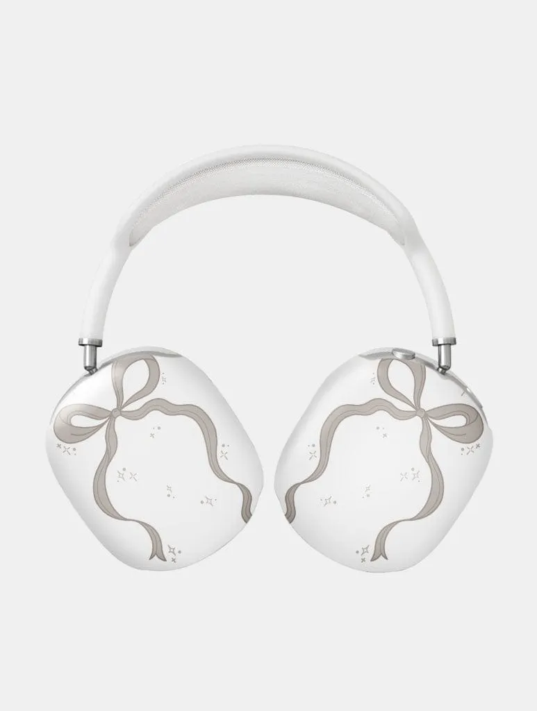 light case for travel Universal Everyday Case Single Neutral Bow AirPods Max Case in Gloss