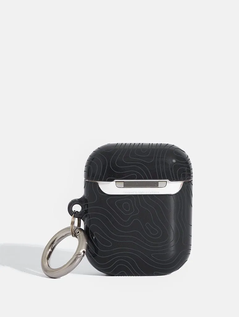 Squiggle Lines AirPods Case everyday modern style
