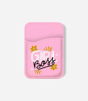 Girl Boss Phone Wallet Portable Snap Wallet Fashionable Card Wallet