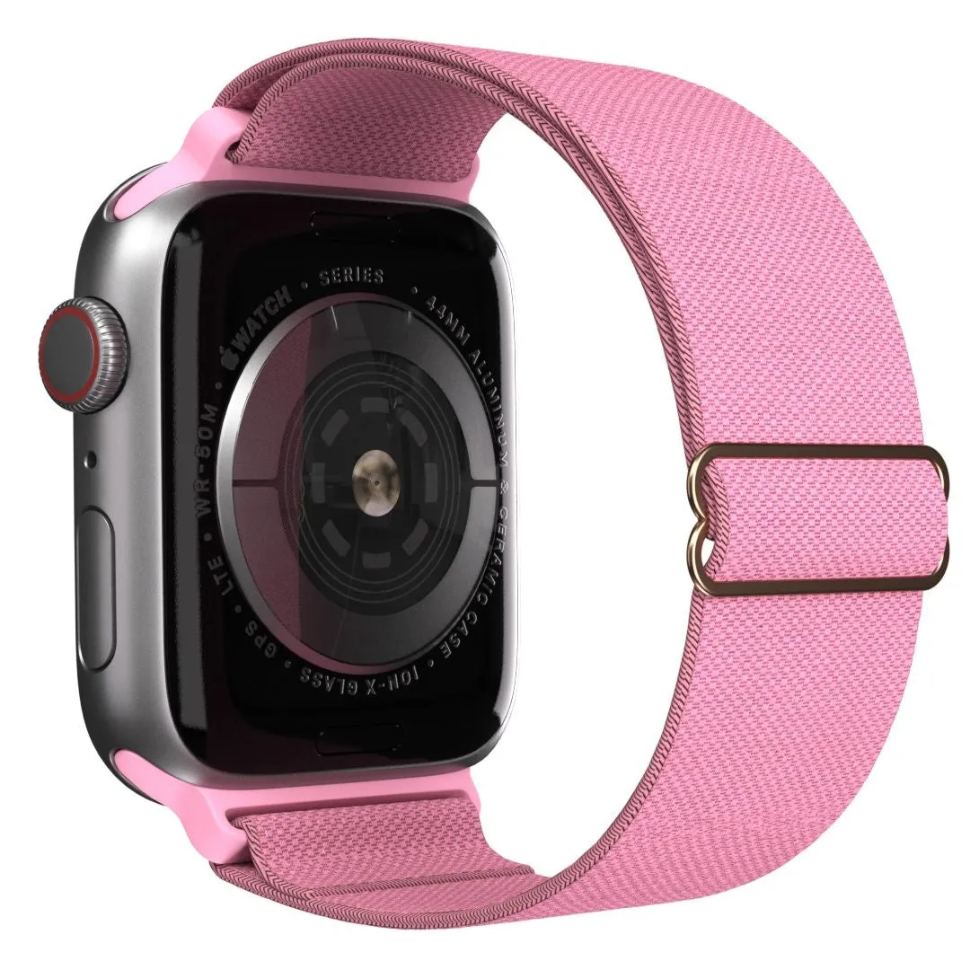 Stylish Daily Fit Apple Watch Elastic Strap (Barbie Pink)
