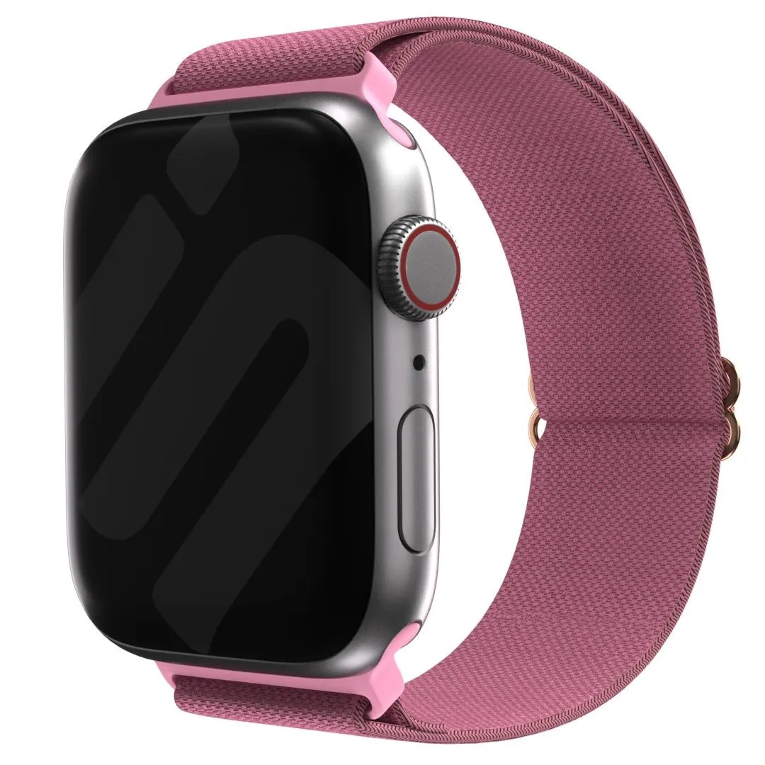 Outdoor Performance Fit Smooth Fit Apple Watch Elastic Strap (Barbie Pink)