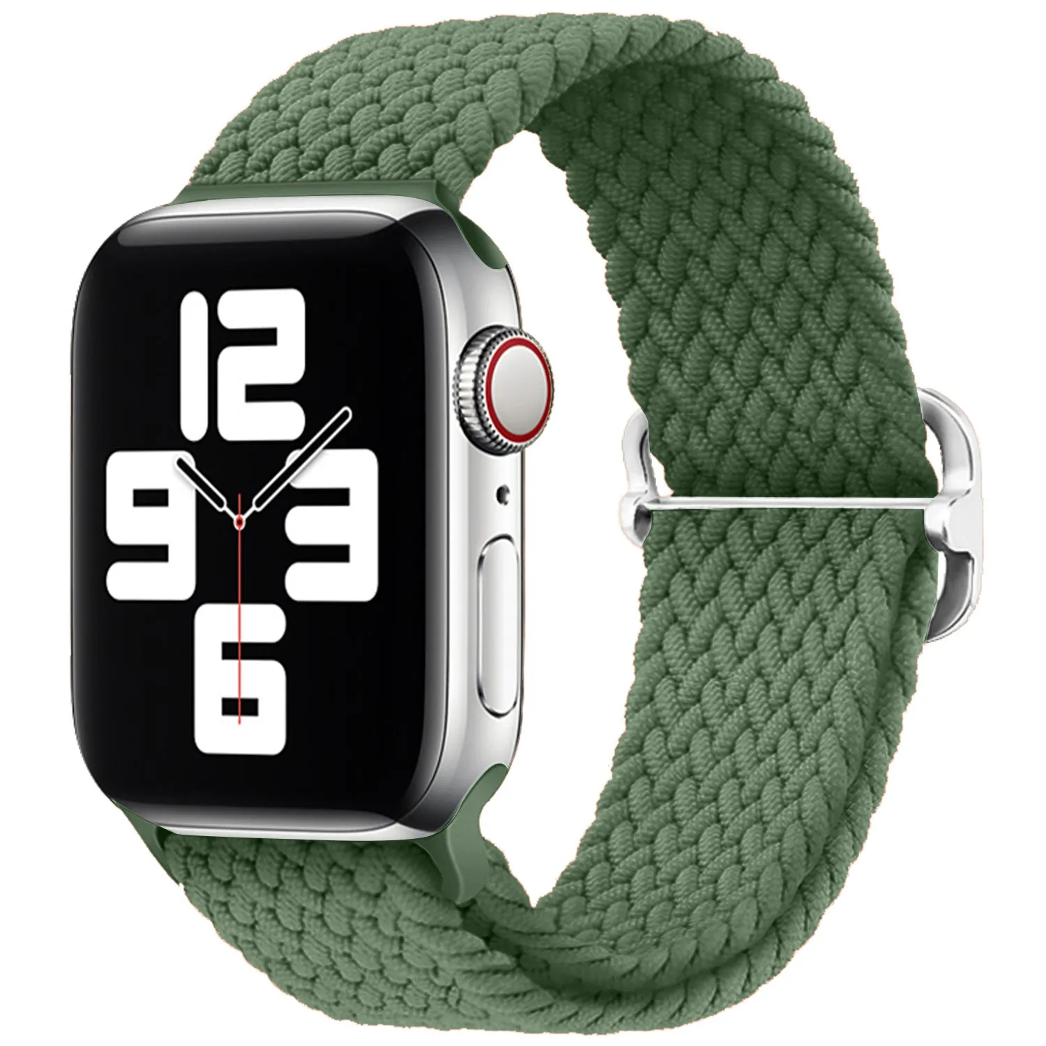 Comfort Fit Design Universal Comfort Apple Watch Braided Nylon Strap (Green)
