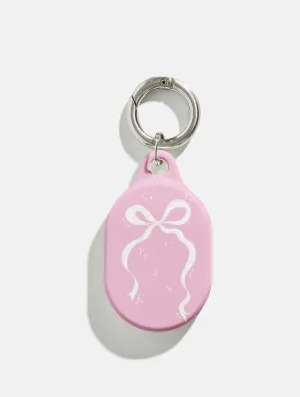 flex soft protector White Single Bow AirTag Case in Gloss