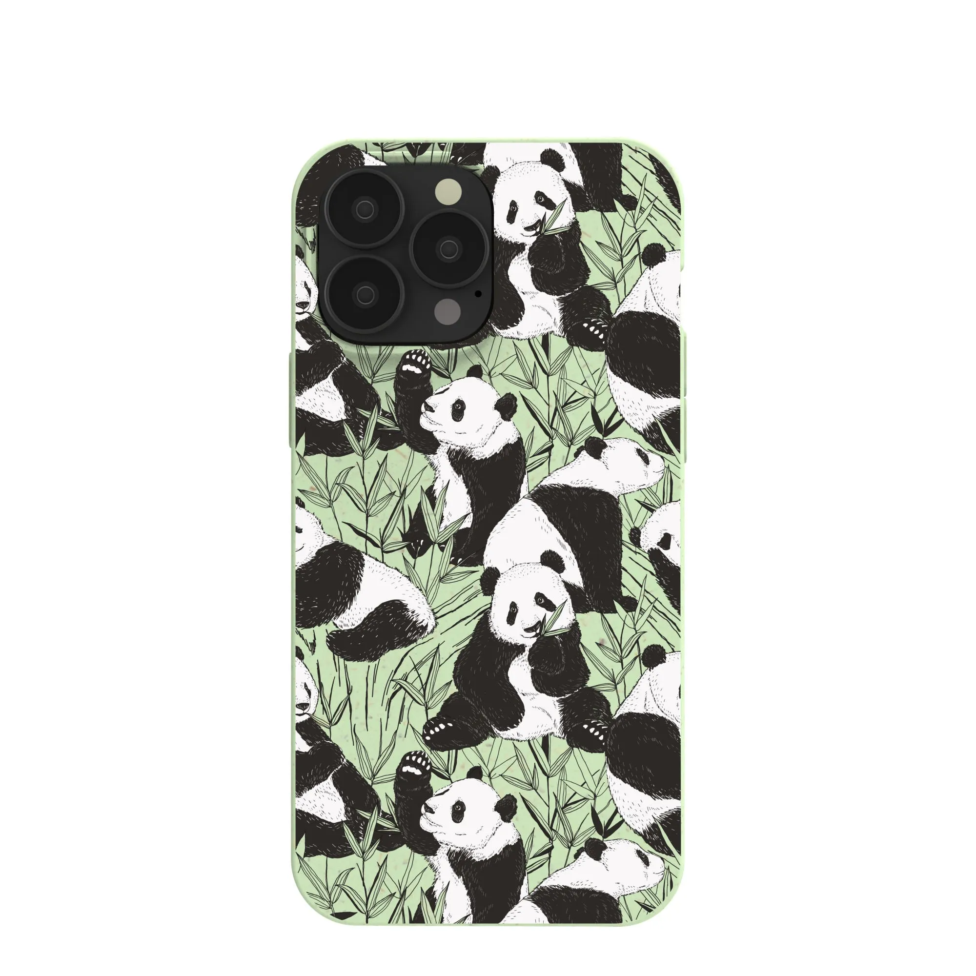 Rugged Build Dust proof Sage Green Pandamonium iPhone 13 Pro Max Case