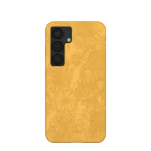 Honey Flora Samsung Galaxy S25 Case Matte Texture Design