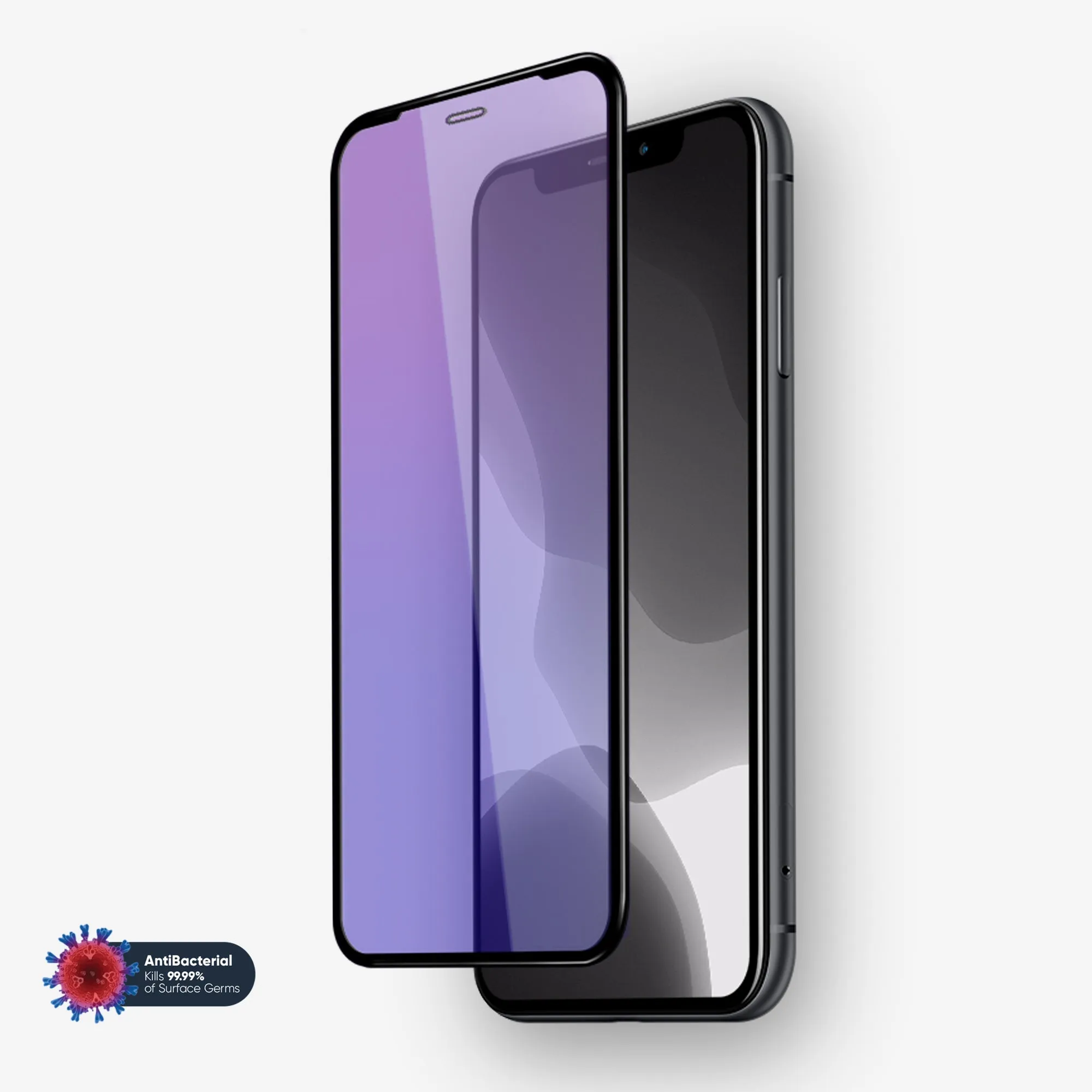 durable surface protection NanoArmour for iPhone 11 Pro Max Anti-Blue Light Screen Protector Case Friendly