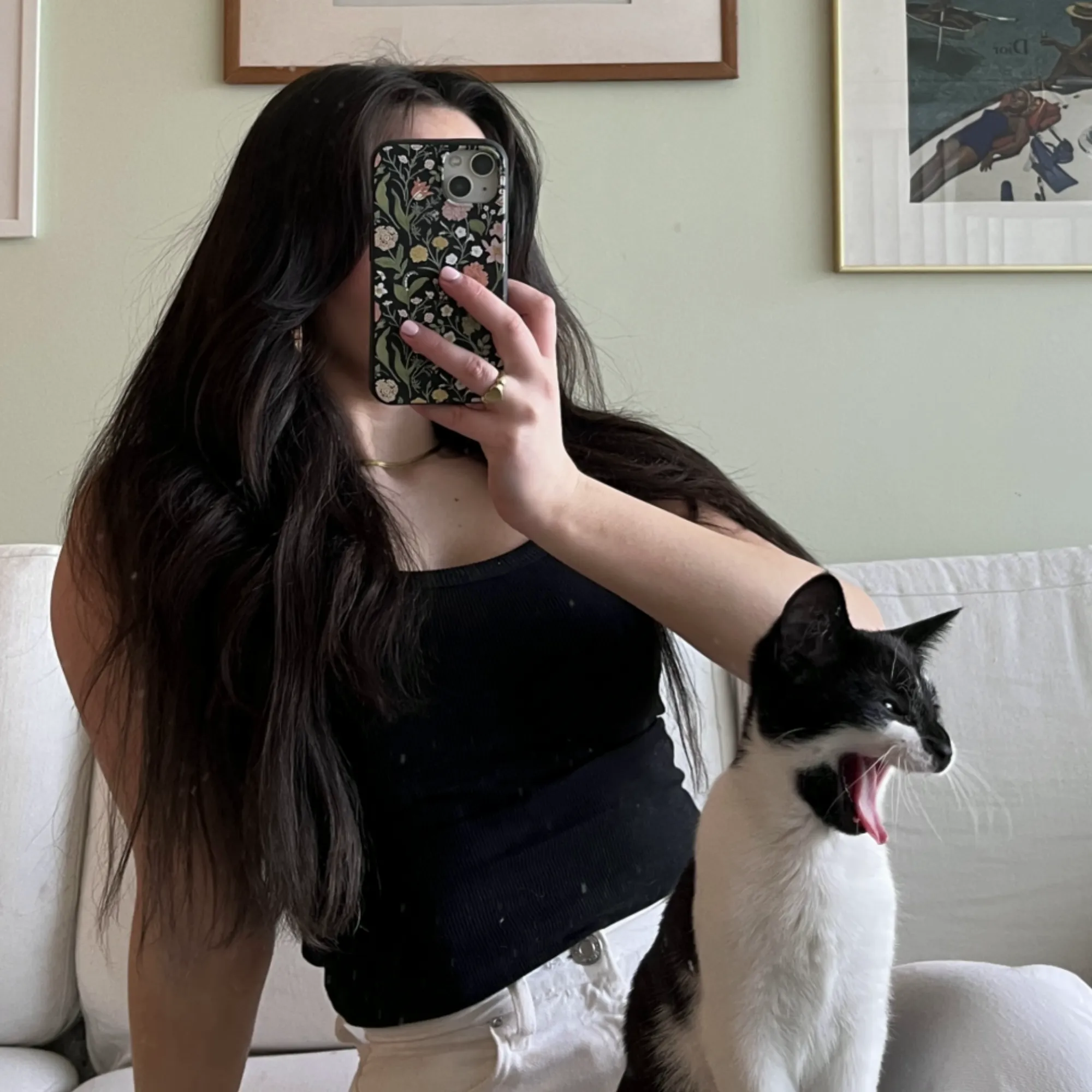 Vivid Pattern Compact Frame Black Fairy Forest iPhone Air Case