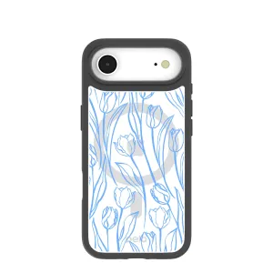 Clear Tulip Dreams iPhone Air Case With Noir Ridge (MagSafe included) Trendy Layer Premium Build Layer