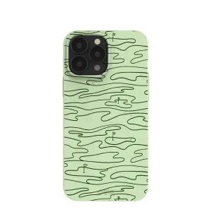 Smooth Feel Surface Sage Green Fairway iPhone 13 Pro Max Case