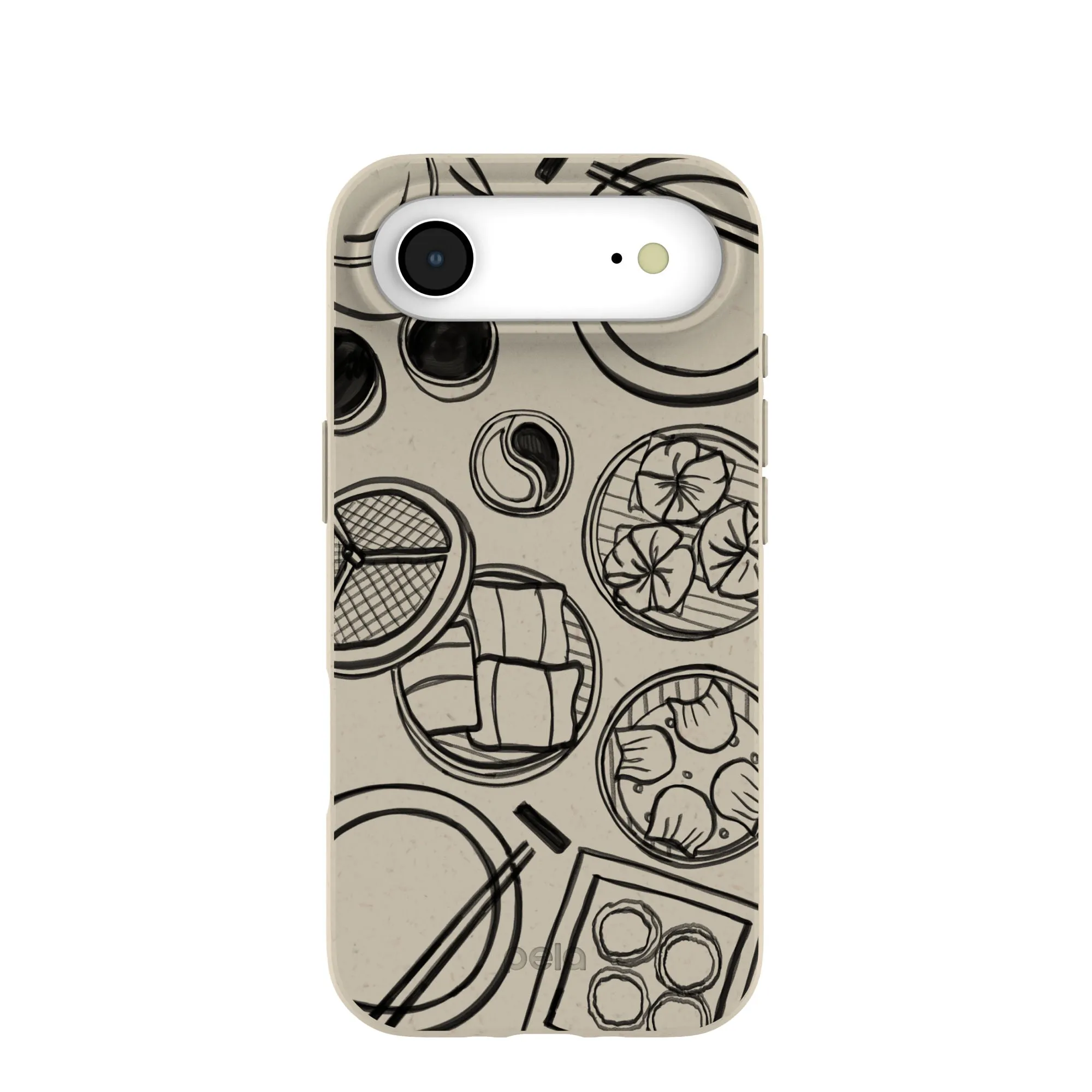 London Fog Dimsum Doodles iPhone Air Case Flexible Detail