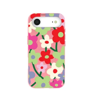 Bubblegum Pink Poppy Flora iPhone Air Case Luxury Edge Texture Luxury Surface Layer