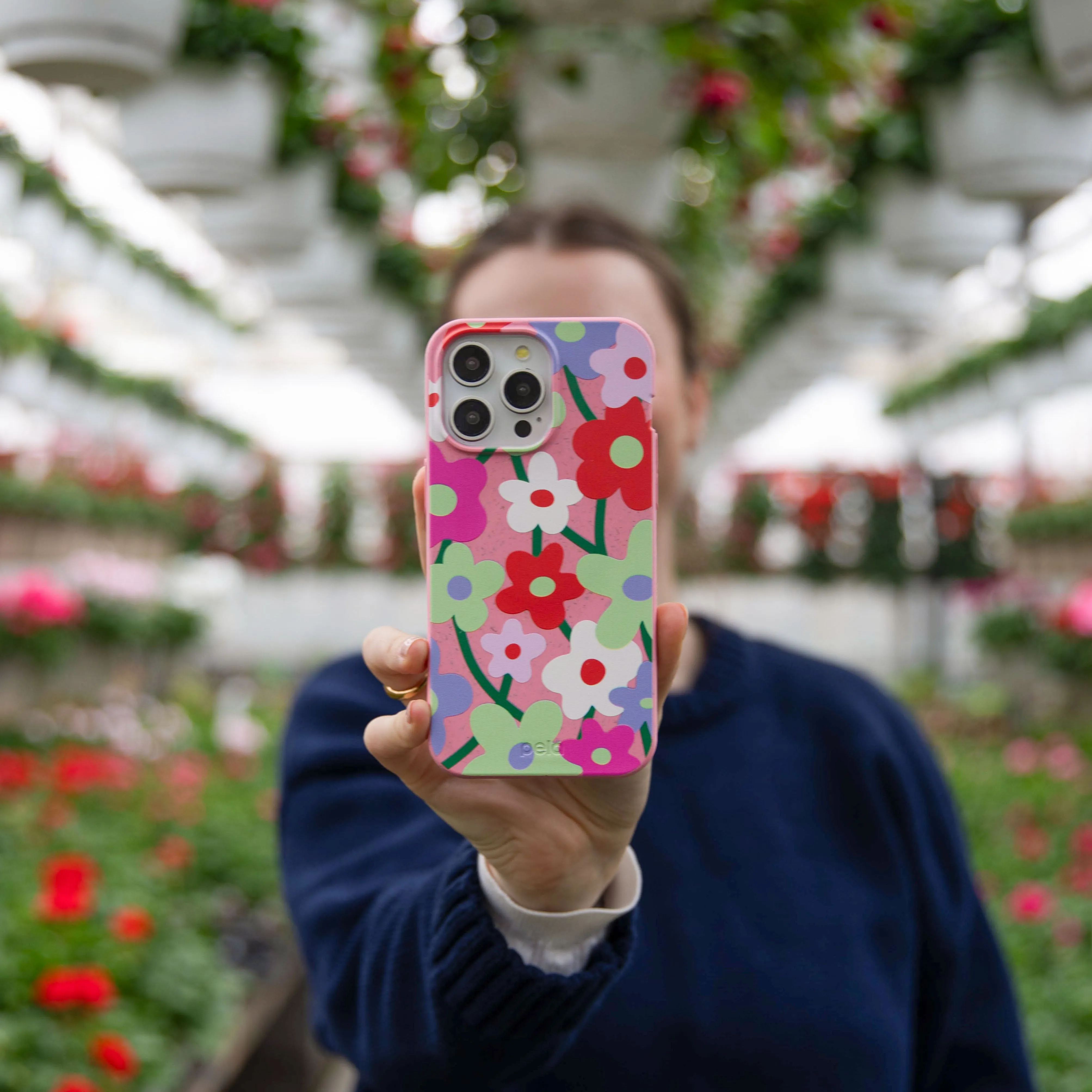 Bubblegum Pink Poppy Flora iPhone Air Case Protective Texture Finish