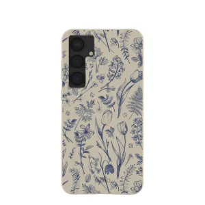 Matte Edge Lightweight Grip London Fog Indigo Bouquet Samsung Galaxy S25 (Plus) Case